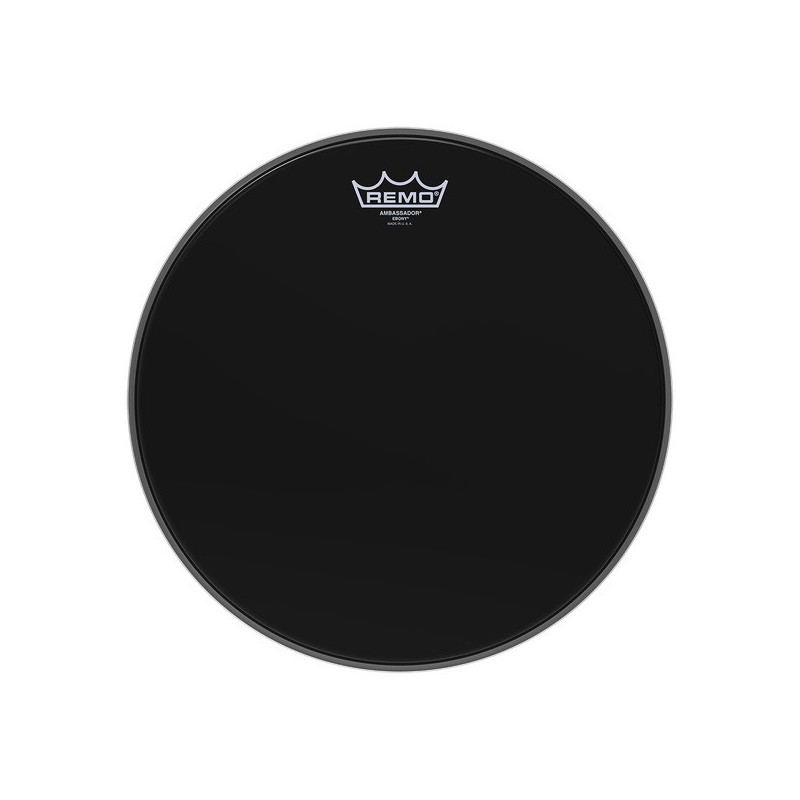 Remo ES-1022-00 Ebony Ambassador 22" Stortrommeskind m/hul