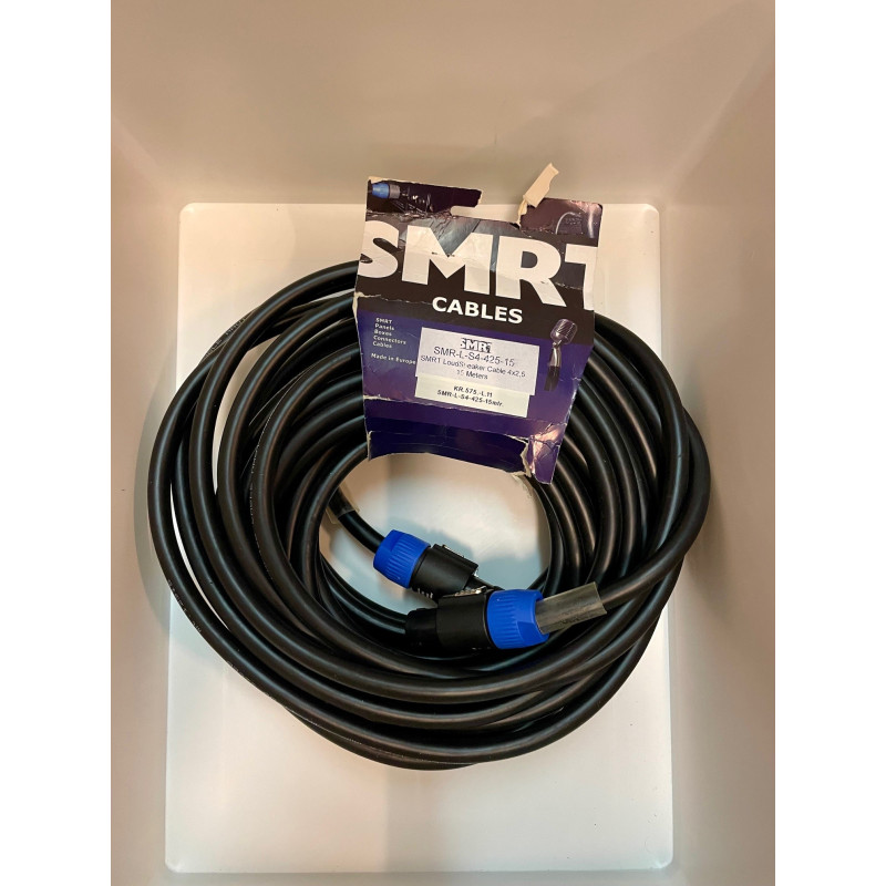 SMRT speakon kabel 4-pol 15 m., Neutric