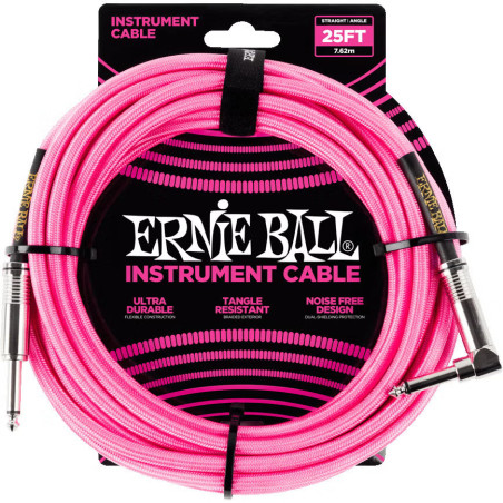Ernie Ball Instrumentkabel - 7 meter (orange)