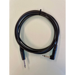 JG instrumentkabel 3 m. Neutrik, vinkel, sort