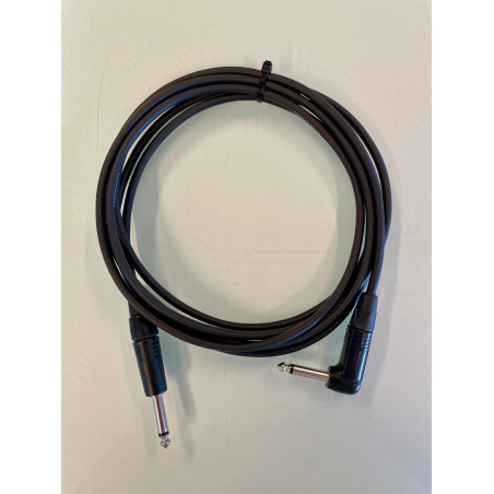 JG instrumentkabel 3 m. Neutrik, vinkel, sort