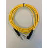 JG instrumentkabel 3 m. Neutrik, vinkel, gul