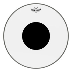 Remo 18" Controlled Sound Clear Black Dot