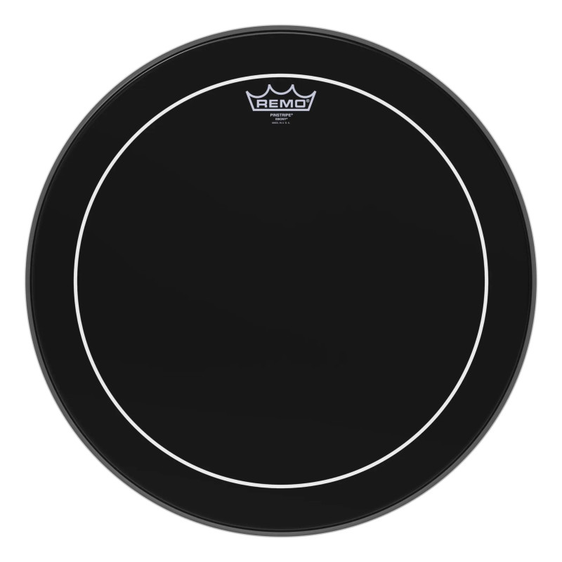 Remo 18" Pinstripe Ebony