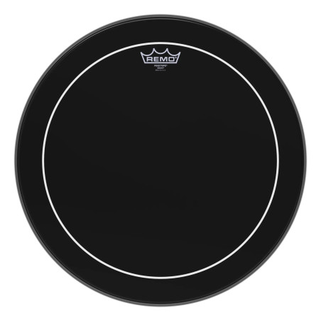 Remo 18" Pinstripe Ebony