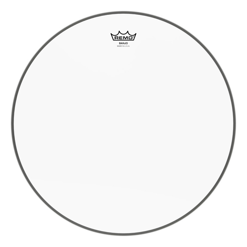 Remo 11 2/16" Banjo skind Clear - Medium Collar Remo 11 2/16" Banjo skind Clear - Medium Collar