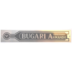 Logo Bugari metalskilt