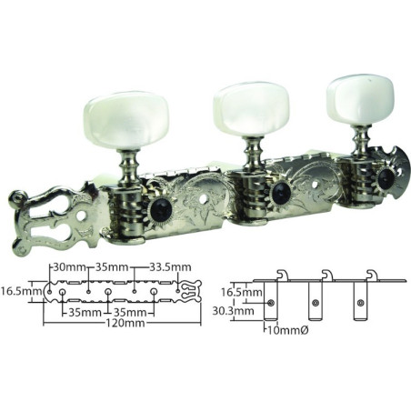 Gotoh Machine Heads - Nikkel