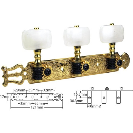 Gotoh Machine Heads - Gold