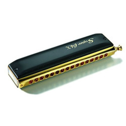 Hohner Super 64X SORT m/guld, plexiglas (7584/64) C