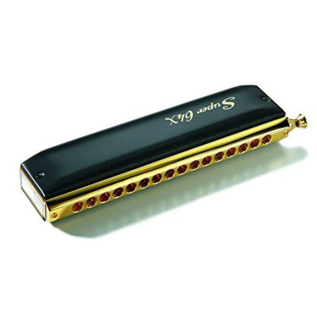 Hohner Super 64X SORT m/guld, plexiglas (7584/64) C