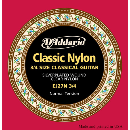 D'addario EJ27N 3/4 nylonstrenge