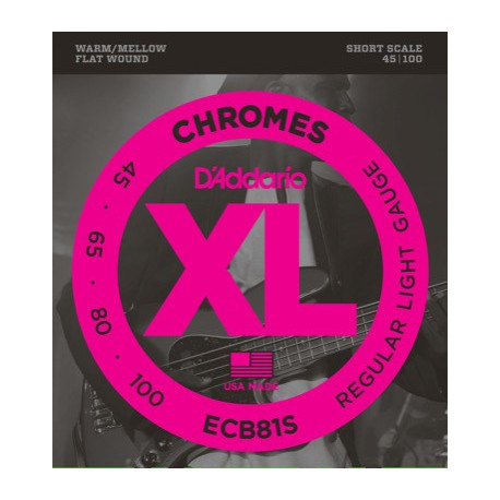 D'Addario XL Chromes 45-100 Shortscale Flatwound