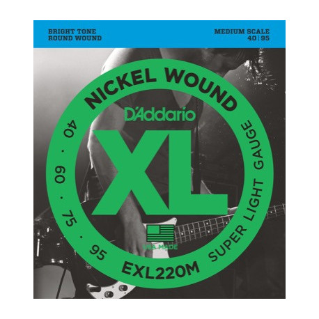 D'Addario XL Nickel Wound 40-95 Medium scale