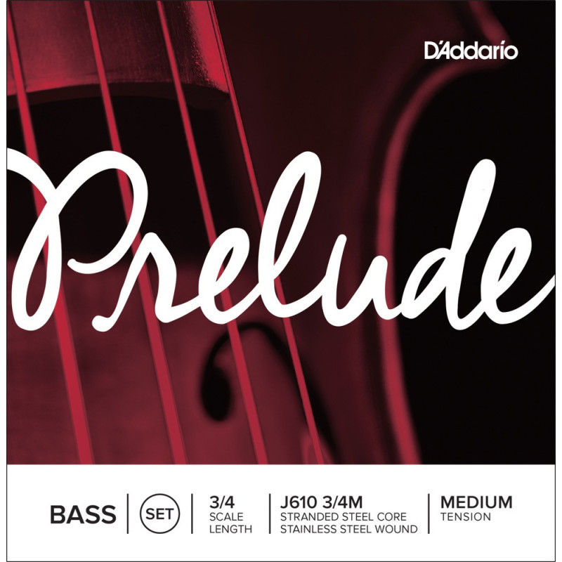 D'Addario Prelude kontrabas strenge J610 3/4M