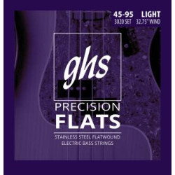 GHS Short Scale bass precision flats light 045-095