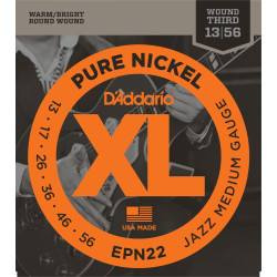 D'Addario XL Pure Nickel, Jazz medium 13-56