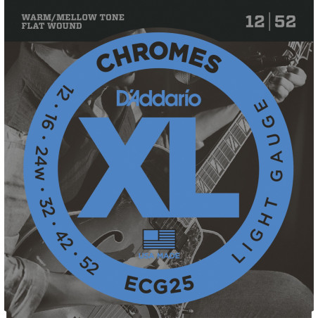 D'Addario XL Chromes, Light gauge 12-52