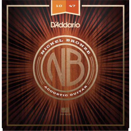 D'Addario Nickel Bronze akustisk 10-47