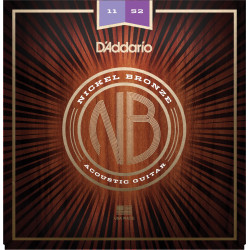 D'Addario Nickel bronze akustisk 11-52