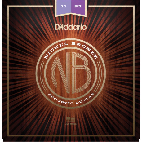 D'Addario Nickel bronze akustisk 11-52