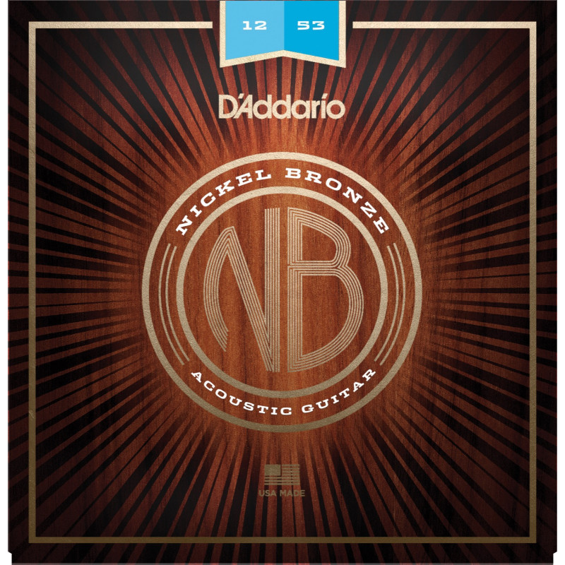 D'Addario Nickel bronze Akustisk 12-53