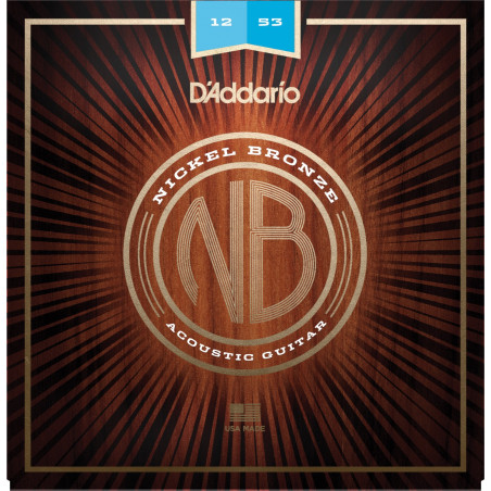 D'Addario Nickel bronze Akustisk 12-53