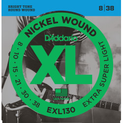 D'Addario XL Nickel wound Ekstra super light 08-38