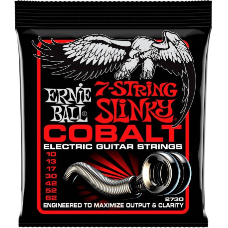 Ernie Ball 2730 7-strenget Slinky Cobalt 10-62