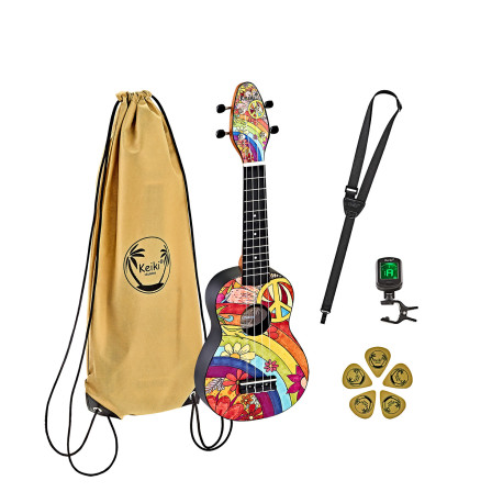 Keiki Ukulele pakke K2-68 Peace 68