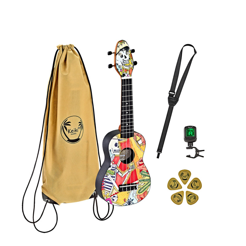 Keiki Ukulele Pakke K2-EM El Muerto