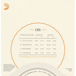 D'Addario EJ63 Banjostrenge