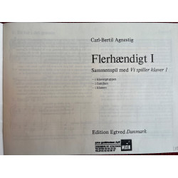 Flerhændigt af Carl-Bertil Agnestig Nodehæfte