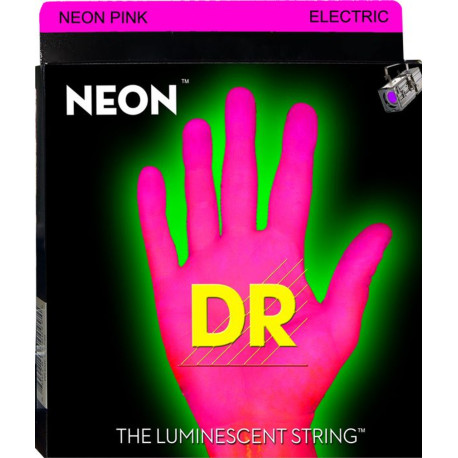 DR Strings Neon NPE-9/46 Elektrisk Strenge Pink