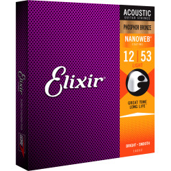 Elixir Nanoweb 12 - 53 Phosphor Bronze