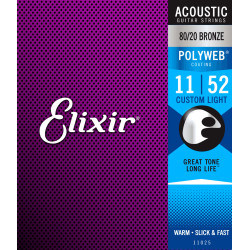 Elixir Polyweb 11 - 52 80/20 Bronze