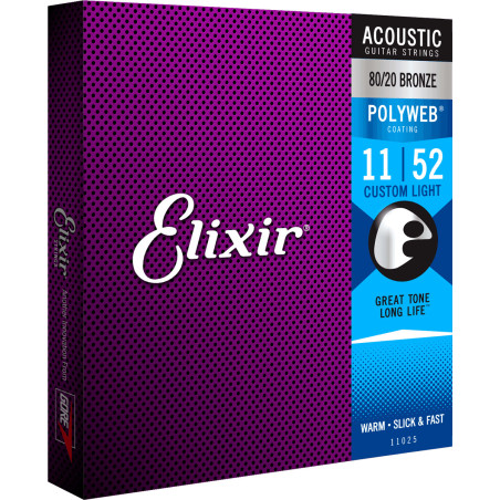 Elixir Polyweb 11 - 52 80/20 Bronze