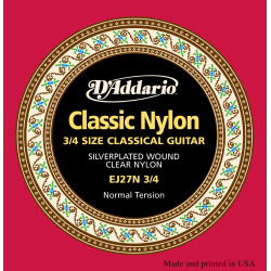 D'addario EJ27N 3/4 nylonstrenge