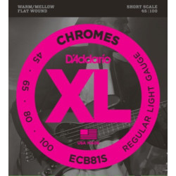 D'Addario XL Chromes 45-100 Shortscale Flatwound